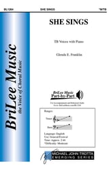 She Sings TB choral sheet music cover